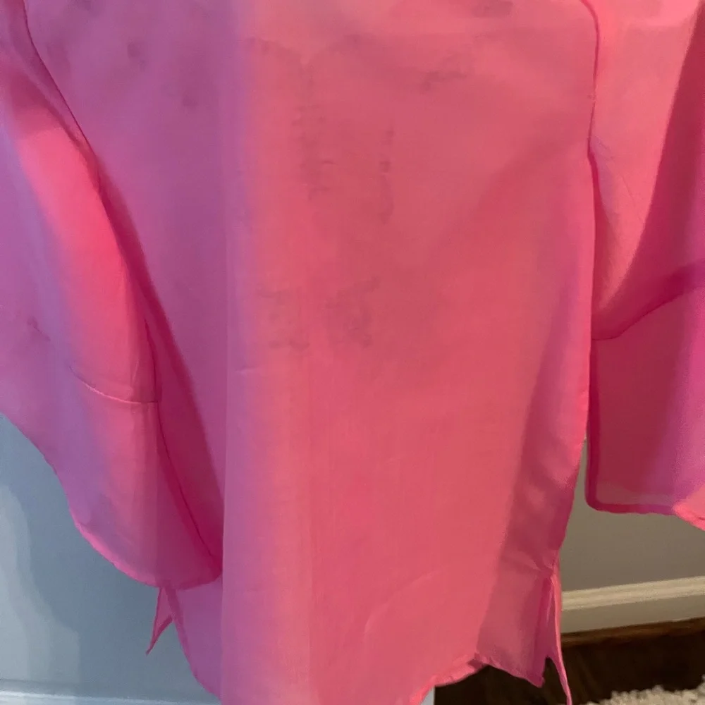 Pink Mini Piet Cover Up silk Lilly Pulitzer girls top NEW w/ Tags XS (2-3) - Picture 4 of 9